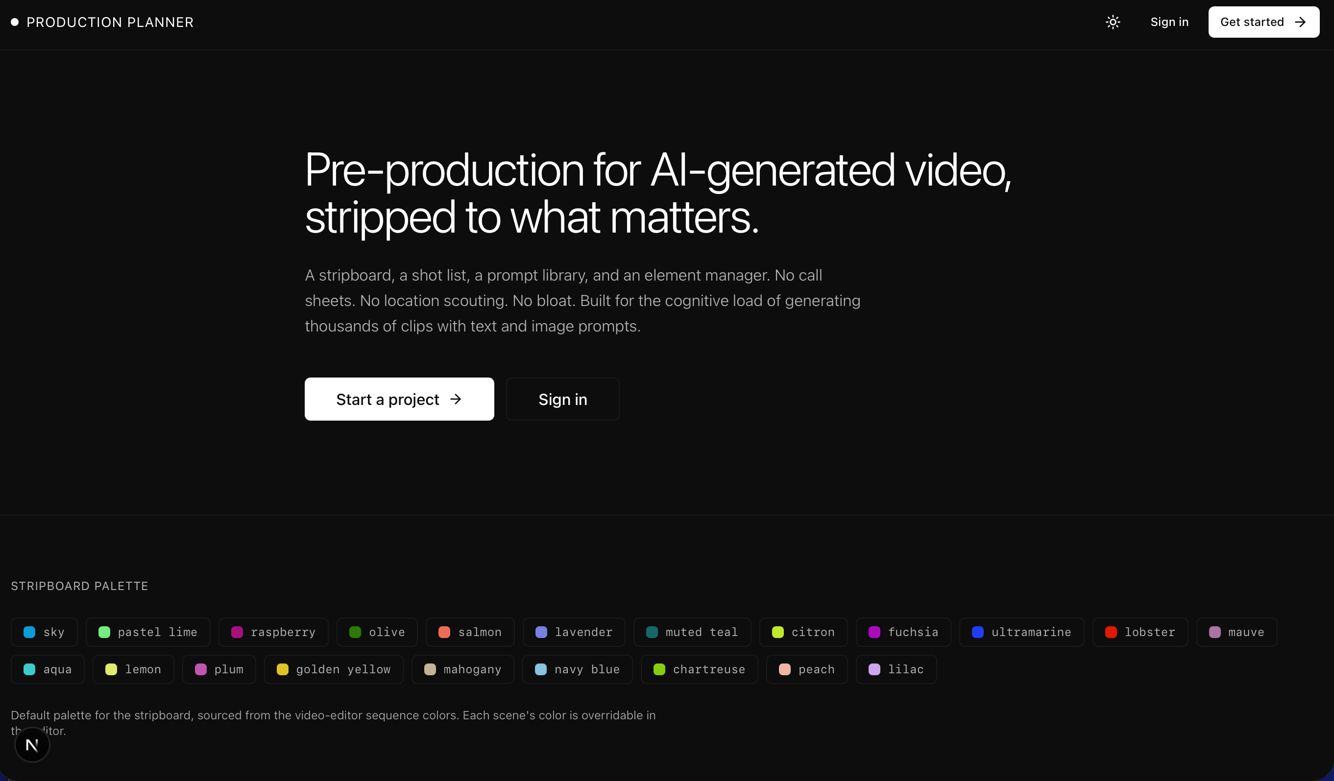 Video Production Planning App screenshot 2
