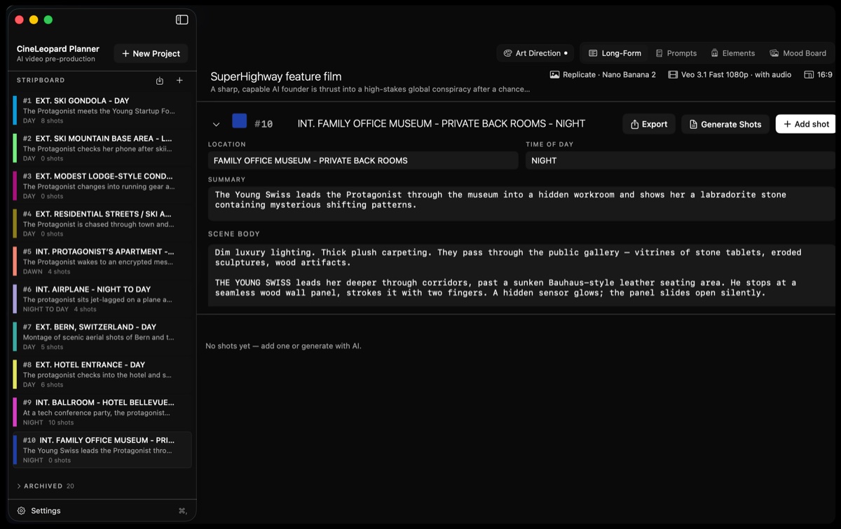 CineLeopard Production Planner screenshot 6